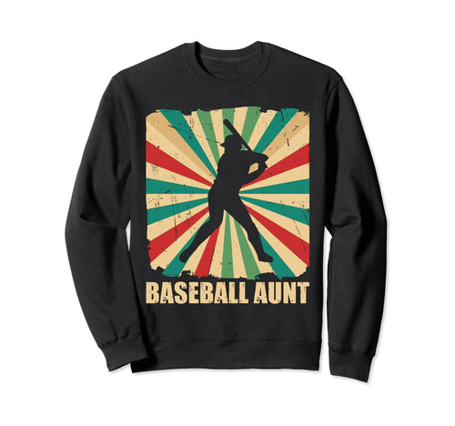 Baseball Aunt Proud Auntie Sweatshirt - Casual Everyday Wear for Adults - T-Shirt, Sweatshirt, Hoodie