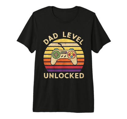 Dad Level Unlocked Funny New Dad Gifts T-Shirt - Graphic Print Unisex - T-Shirt, Sweatshirt, Hoodie