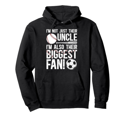 Their Biggest Fan Baseball Soccer Hoodie - Custom Art Print Men Women - T-Shirt, Sweatshirt, Hoodie