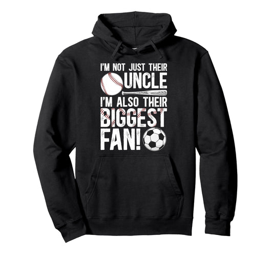 Their Biggest Fan Baseball Soccer Hoodie - Custom Art Print Men Women - T-Shirt, Sweatshirt, Hoodie