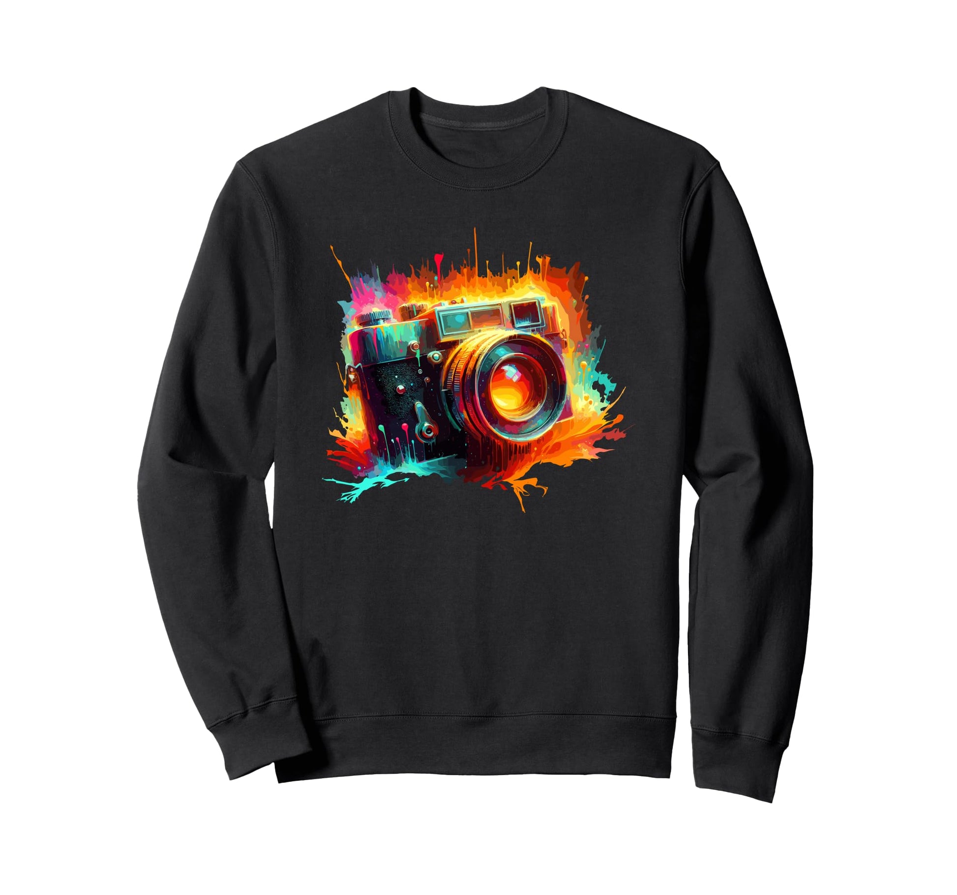 Camera Photographer Photography Sweatshirt - Aesthetic Graphic Unisex - T-Shirt, Sweatshirt, Hoodie