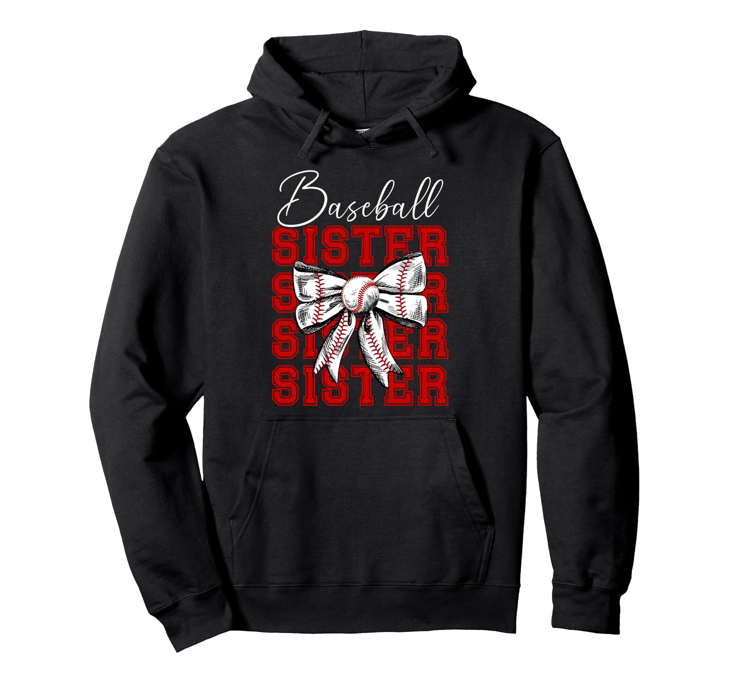 Baseball Sister Baseball Player Hoodie - Streetwear Style for Adults - T-Shirt, Sweatshirt, Hoodie