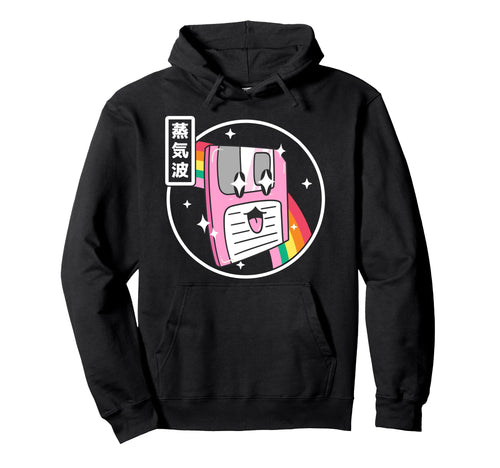 Floppy Disk Kawaii Rainbow Anime Hoodie - Fun Novelty Design for Adults - T-Shirt, Sweatshirt, Hoodie