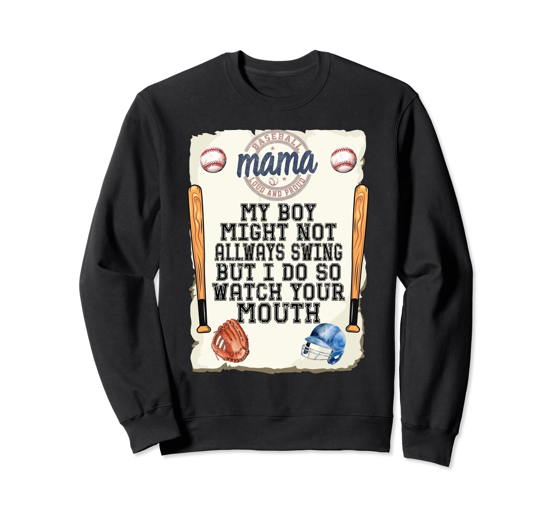 My Might Not Always Swing But I Do So Sweatshirt - Graphic Print Men Women - T-Shirt, Sweatshirt, Hoodie