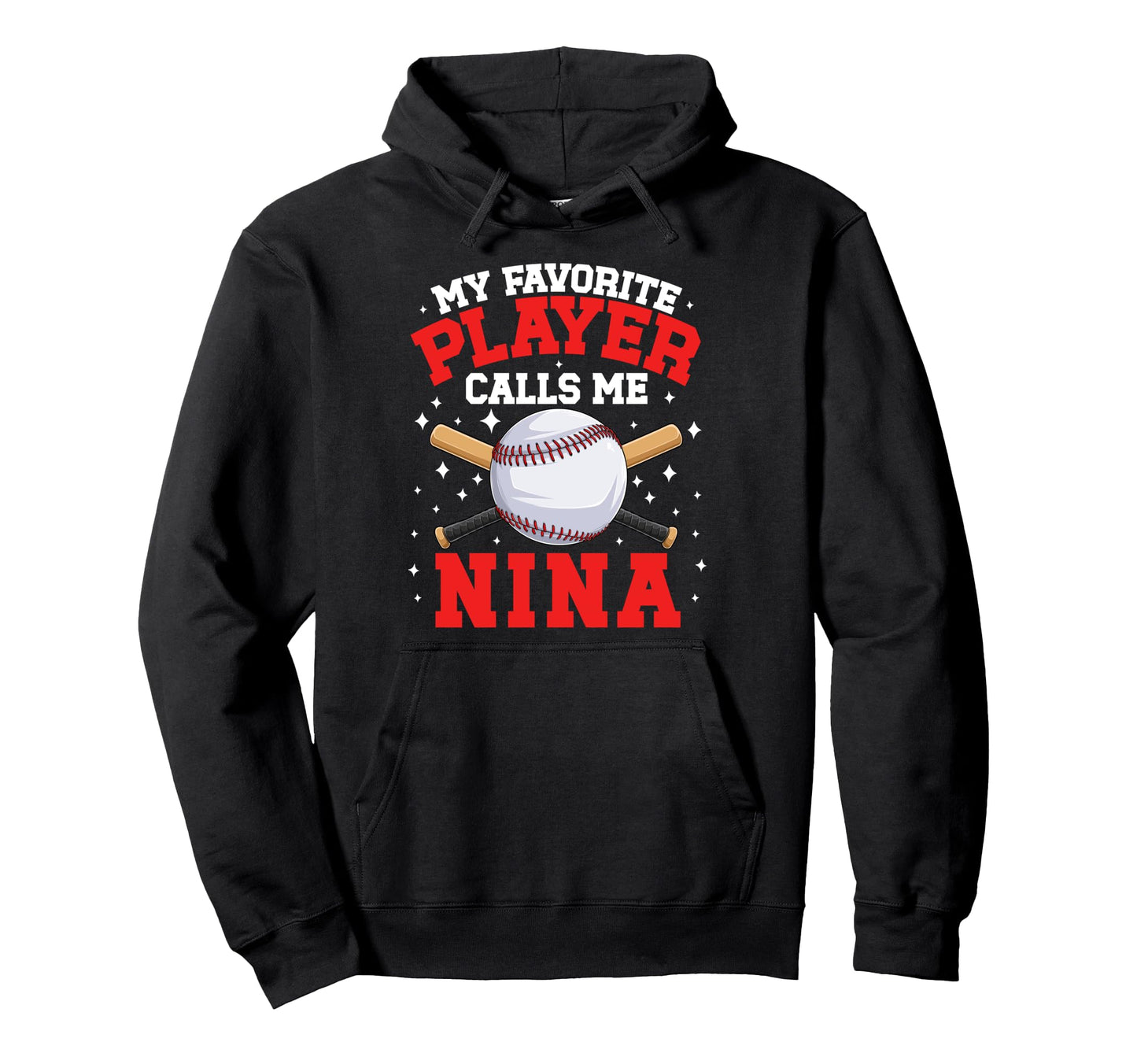 Proud Baseball Nina Baseball Player Nina Hoodie - Novelty Apparel Men Women - T-Shirt, Sweatshirt, Hoodie