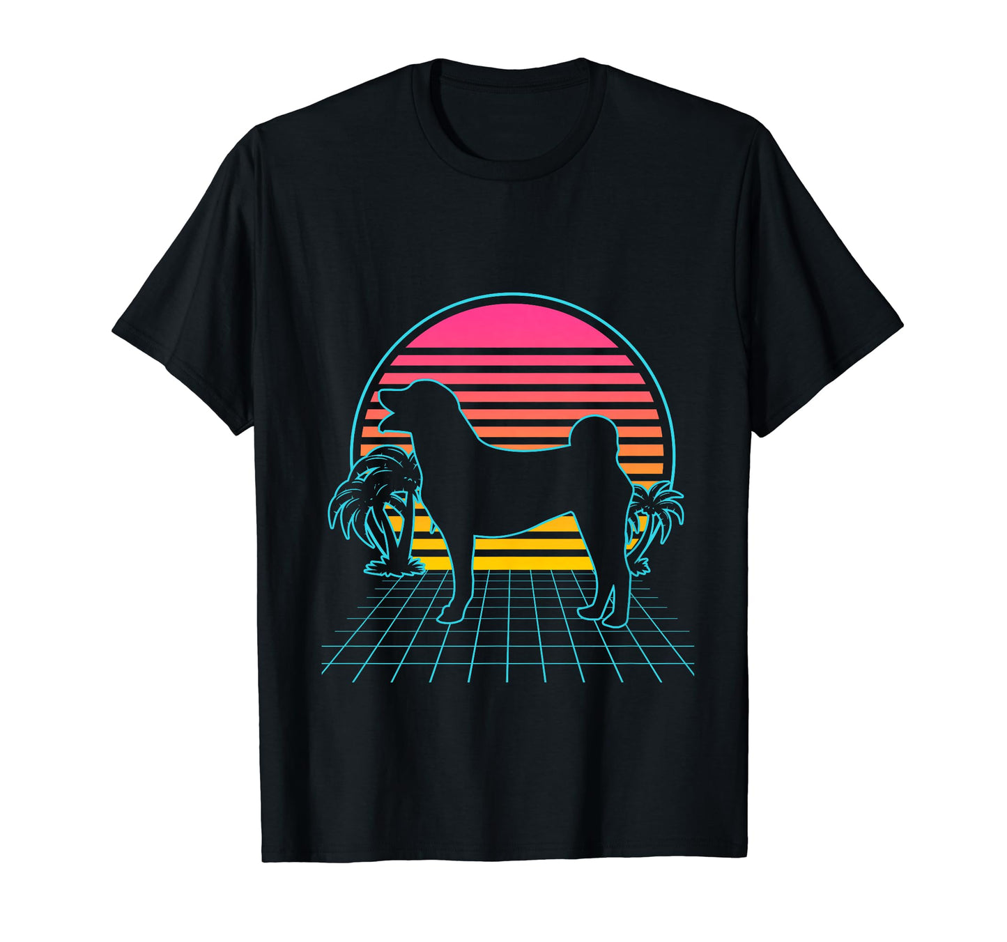 Appenzeller Sennenhund Dog 80S T-Shirt - Minimalist Print for Adults - T-Shirt, Sweatshirt, Hoodie