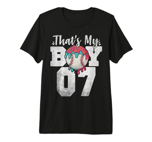 Thats My Baseball 7 Number Mom Dad T-Shirt - Fun Novelty Design for Adults - T-Shirt, Sweatshirt, Hoodie