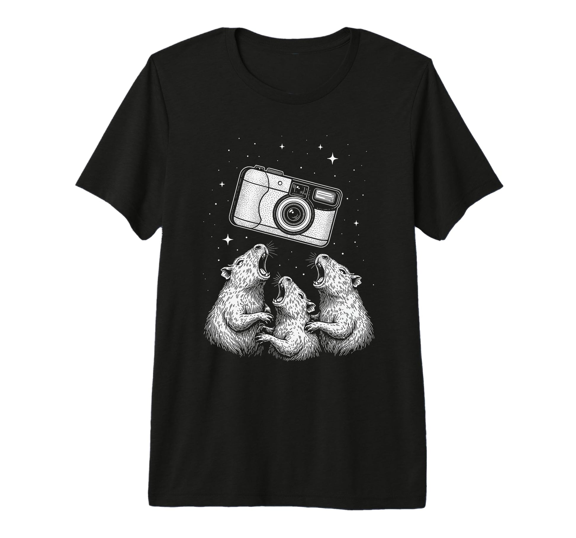 Camera Rat Astronomer Fantasy Tri Blend T-Shirt - Unique Graphic for Adults - T-Shirt, Sweatshirt, Hoodie