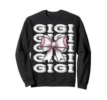Coquette Baseball Gigi Matching Sweatshirt - Unique Graphic Men Women - T-Shirt, Sweatshirt, Hoodie