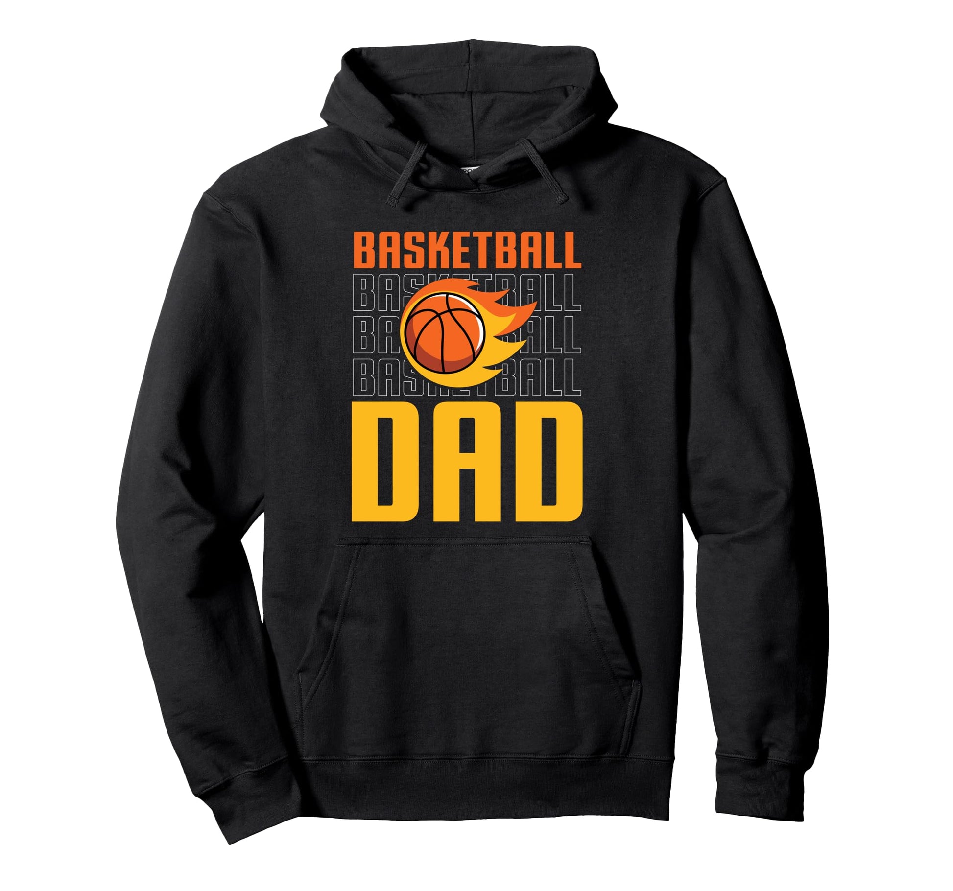 Fathers Day Basketball Dad Game Day Hoodie - Graphic Print Unisex - T-Shirt, Sweatshirt, Hoodie