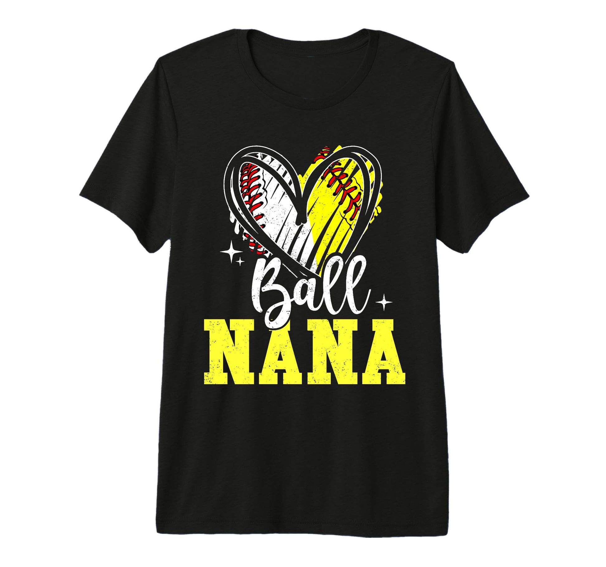 Ball Nana Softball Baseball Grandma Tri T-Shirt - Streetwear Style Unisex - T-Shirt, Sweatshirt, Hoodie