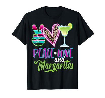 Peace Love Margaritas Drinking Serape T-Shirt - Novelty Apparel Unisex - T-Shirt, Sweatshirt, Hoodie