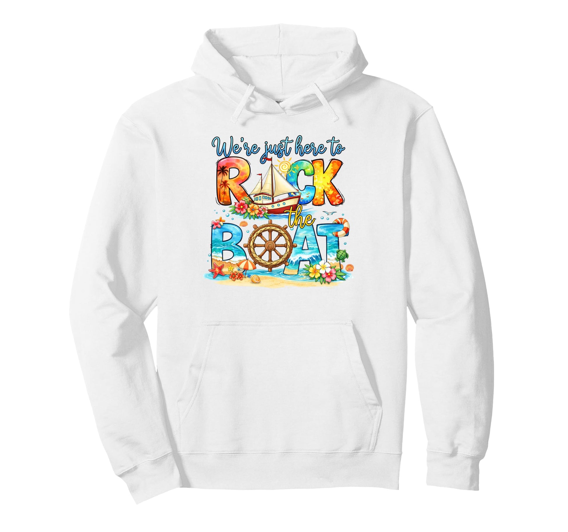 Cruise Trip Cruising Family Were Here Hoodie - Custom Art Print Men Women - T-Shirt, Sweatshirt, Hoodie