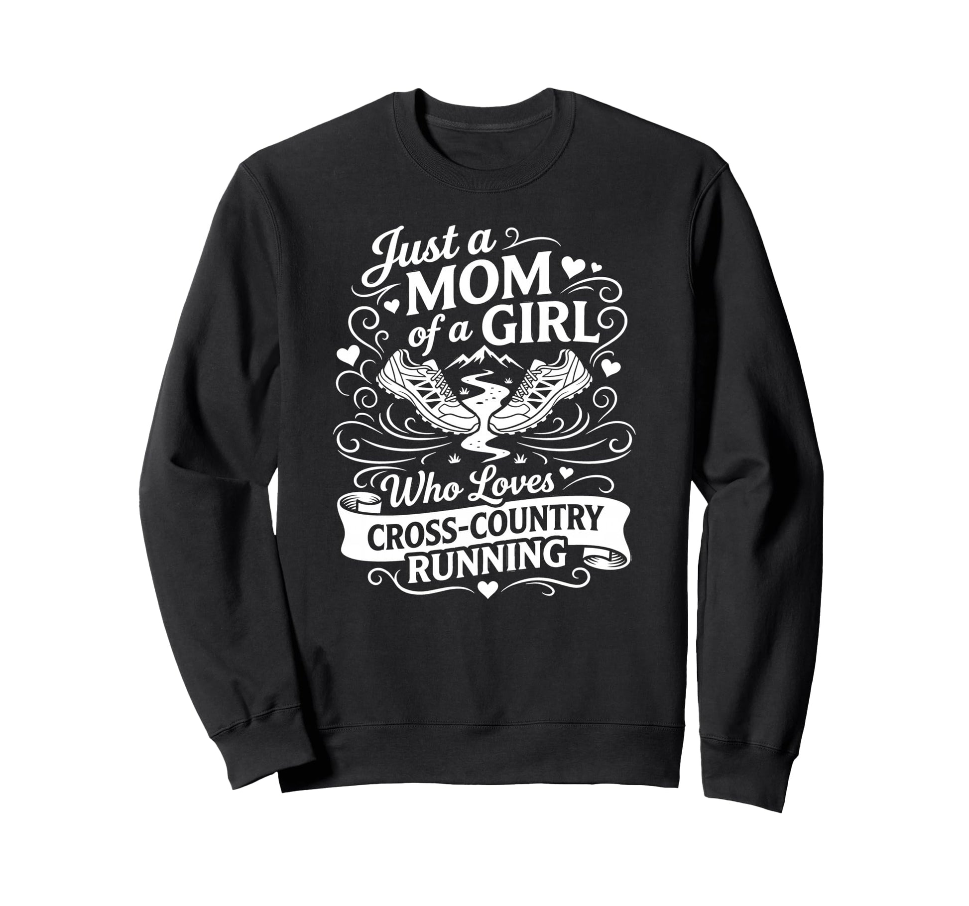 Cross Country Mother Just Mom Who Sweatshirt - Minimalist Print for Adults - T-Shirt, Sweatshirt, Hoodie
