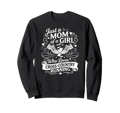 Cross Country Mother Just Mom Who Sweatshirt - Minimalist Print for Adults - T-Shirt, Sweatshirt, Hoodie