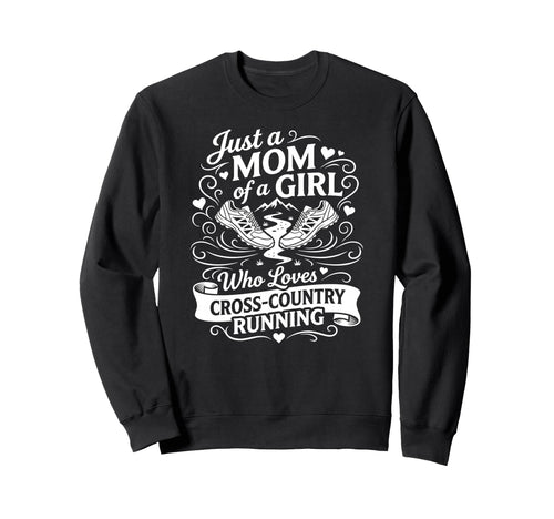 Cross Country Mother Just Mom Who Sweatshirt - Minimalist Print for Adults - T-Shirt, Sweatshirt, Hoodie