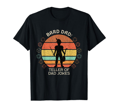 Bard Dad Teller Dad Jokes Funny Rpg T-Shirt - Aesthetic Graphic Men Women - T-Shirt, Sweatshirt, Hoodie