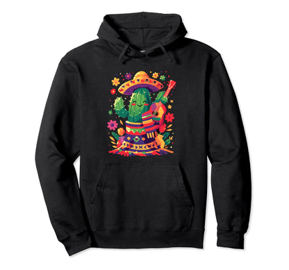 Cactus Serape Succulent Plant Cacti Hoodie - Aesthetic Graphic for Adults - T-Shirt, Sweatshirt, Hoodie