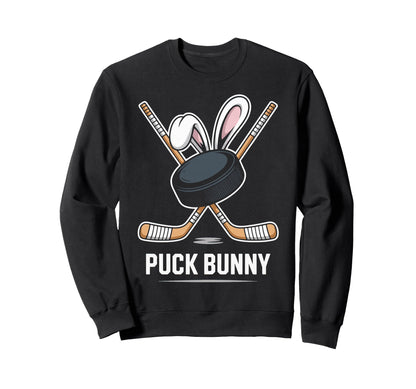 Puck Bunny Ice Hockey Game Day Ice Sweatshirt - Trendy Graphic Unisex - T-Shirt, Sweatshirt, Hoodie