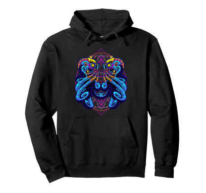 Octopus Vaporwave Edgy Aesthetic Hoodie - Fun Novelty Design Men Women - T-Shirt, Sweatshirt, Hoodie