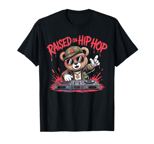Camouflage Rapper Teddy Bear Camo 80S Old T-Shirt - Unique Graphic Unisex - T-Shirt, Sweatshirt, Hoodie