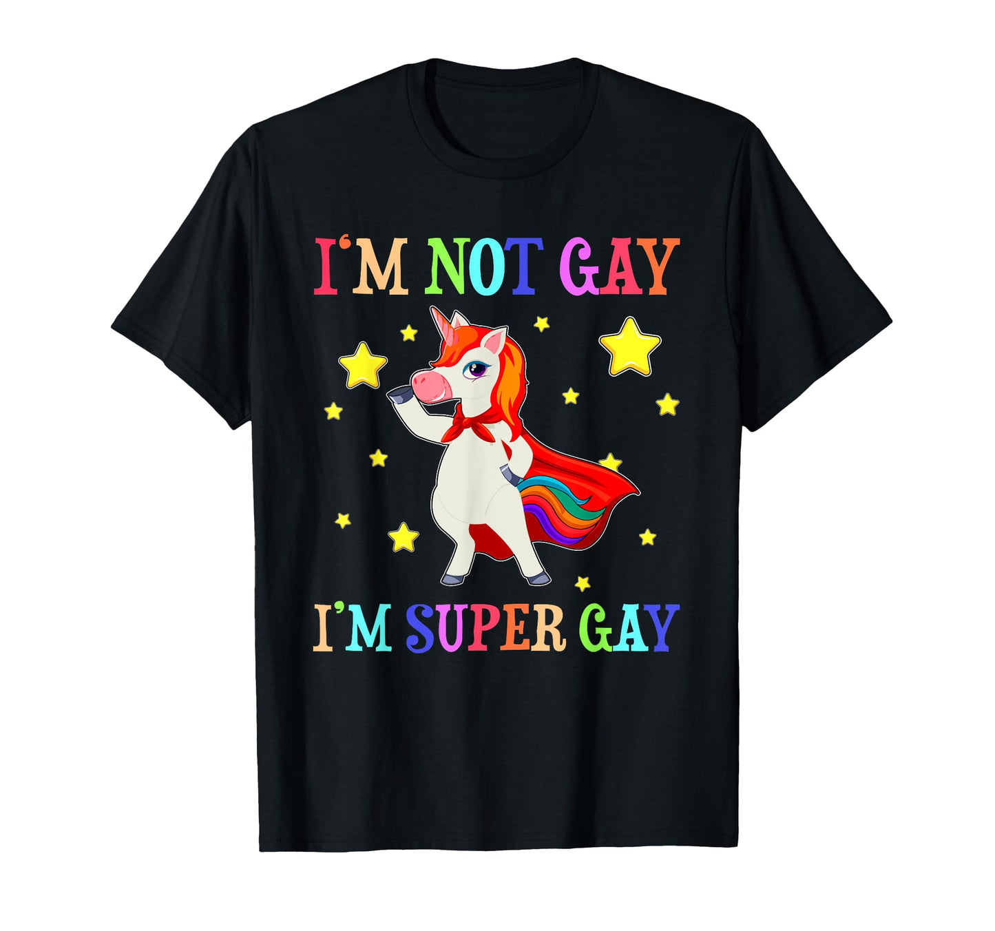 Lgbt Unicorn Super Gay Pride Lgbt T-Shirt - Minimalist Print for Adults - T-Shirt, Sweatshirt, Hoodie