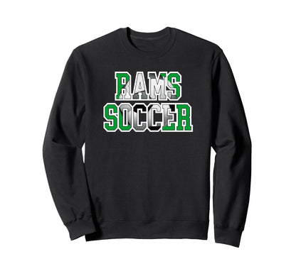Rams Soccer Mom Game Day Mascot Sweatshirt - Minimalist Print Men Women - T-Shirt, Sweatshirt, Hoodie