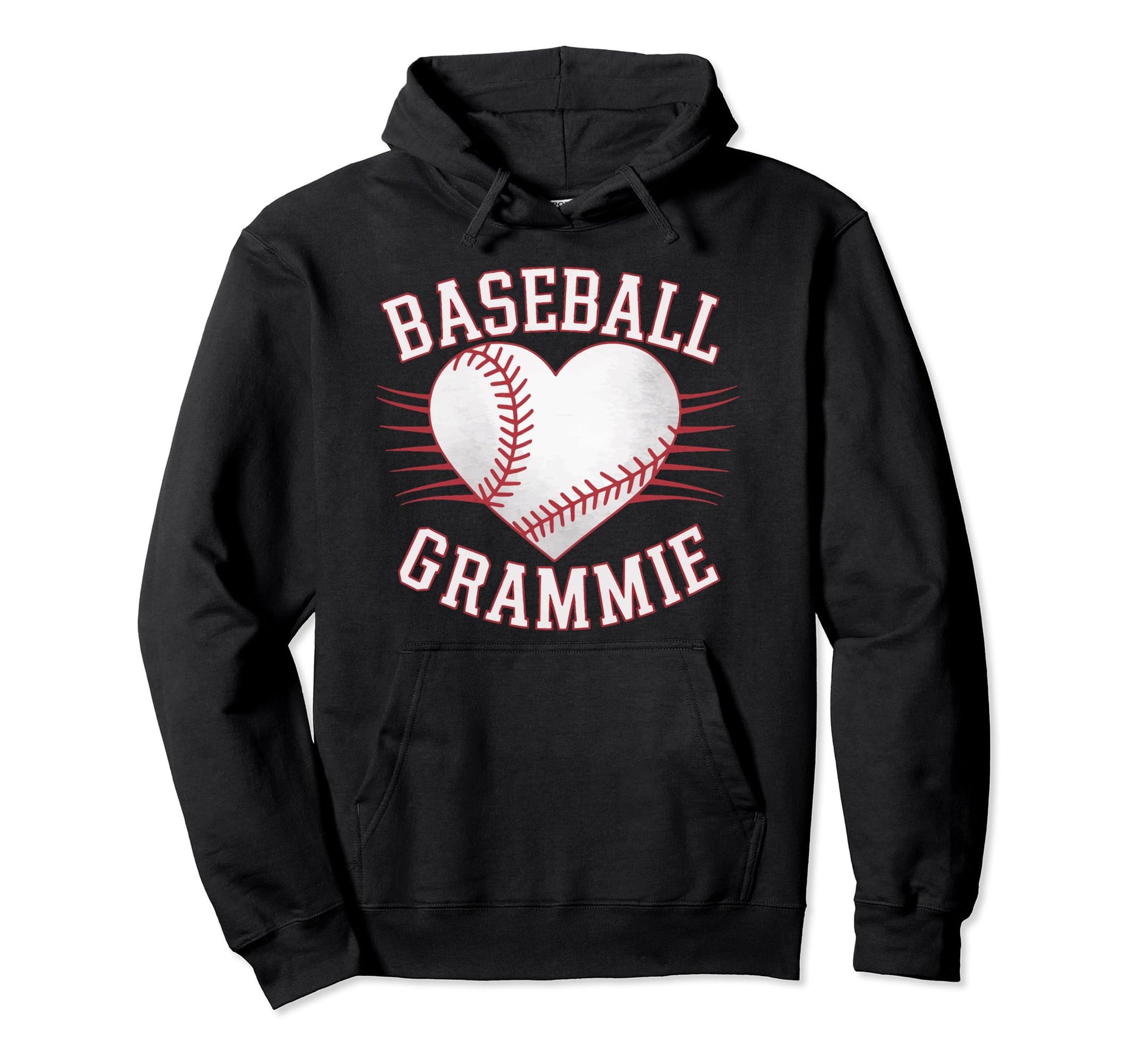Baseball Grandma Grandmother Granny Hoodie - Fun Novelty Design for Adults - T-Shirt, Sweatshirt, Hoodie