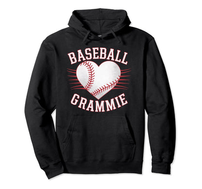 Baseball Grandma Grandmother Granny Hoodie - Fun Novelty Design for Adults - T-Shirt, Sweatshirt, Hoodie