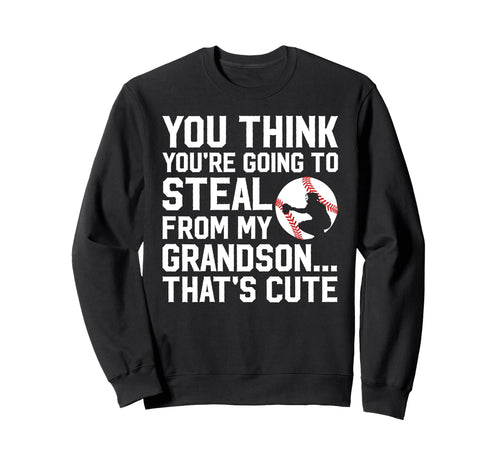 Baseball Catcher Grandma Funny Grandma Sweatshirt - Graphic Print Unisex - T-Shirt, Sweatshirt, Hoodie