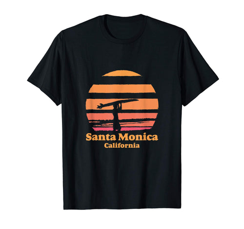 Santa Monica California Surf Surfing T-Shirt - Trendy Graphic Men Women - T-Shirt, Sweatshirt, Hoodie