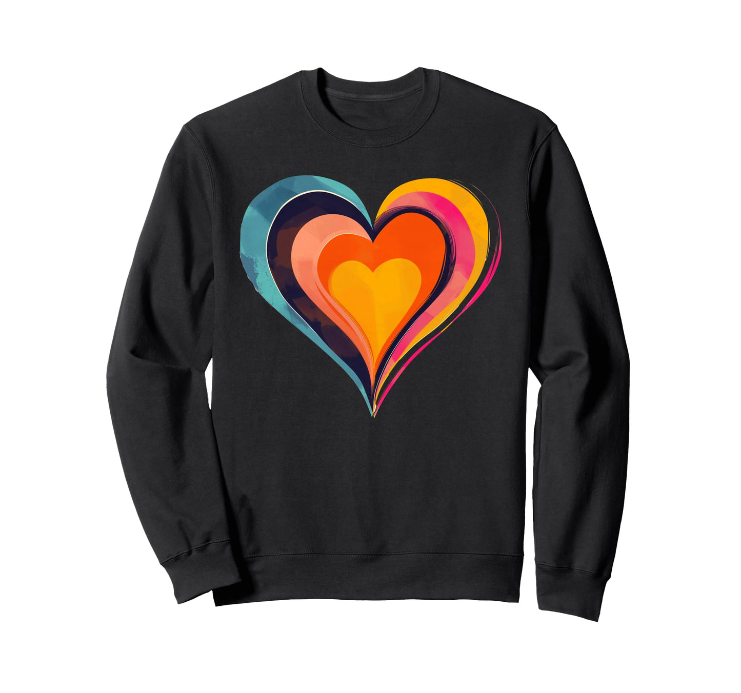 Rainbow Heart More Room Love Sweatshirt - Casual Everyday Wear for Adults - T-Shirt, Sweatshirt, Hoodie
