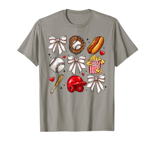 Baseball Sister Coquette Bow Cheer T-Shirt - Fun Novelty Design Men Women - T-Shirt, Sweatshirt, Hoodie
