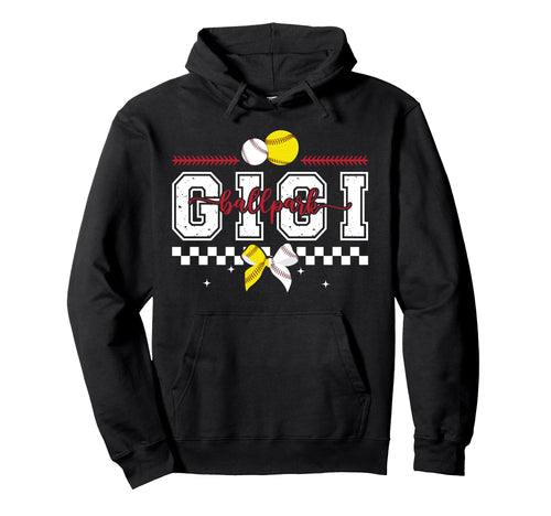 Ballpark Gigi Grandma Baseball Hoodie - Custom Art Print for Adults - T-Shirt, Sweatshirt, Hoodie