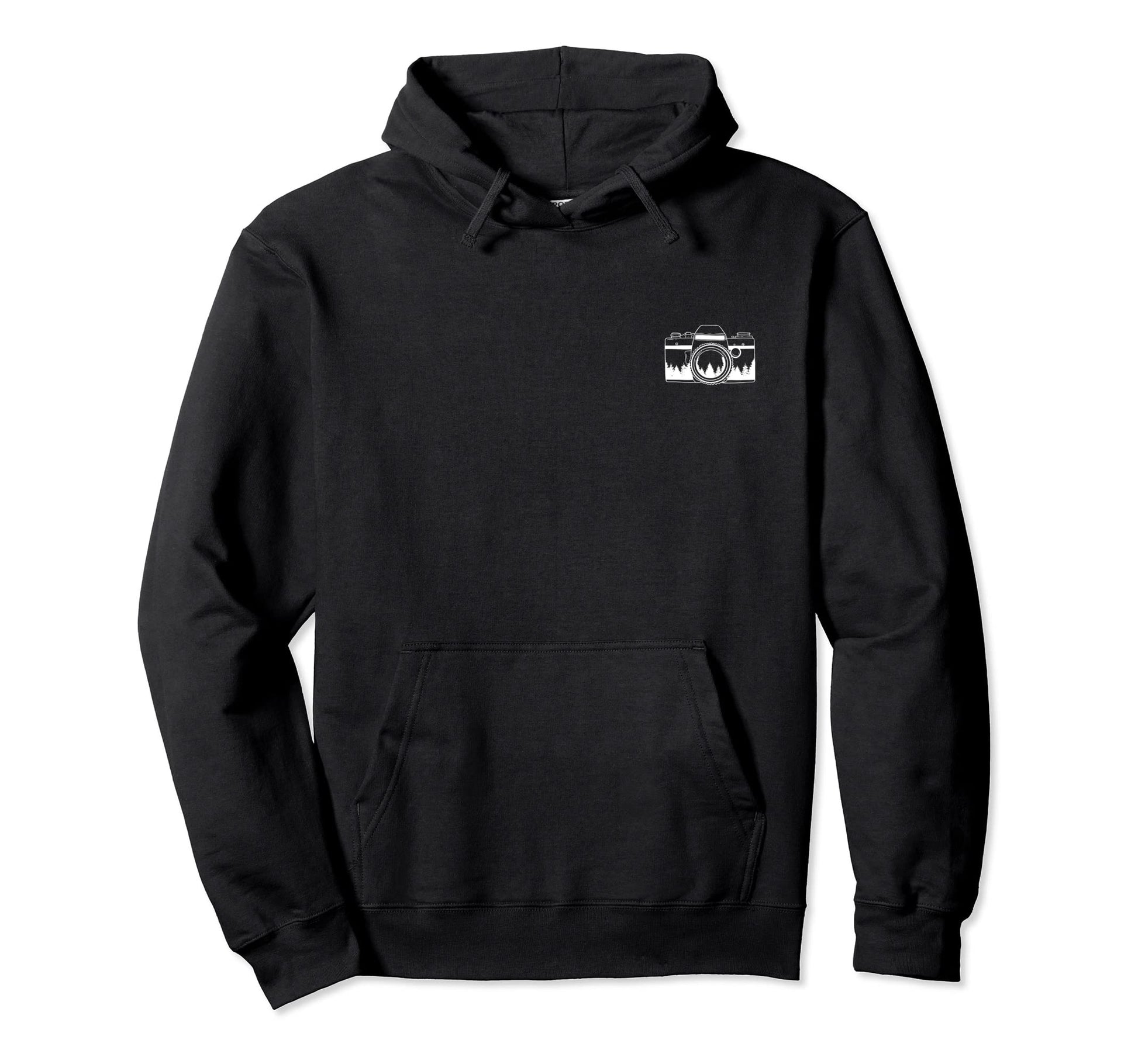 Photographer Camera Trees Nature Hoodie - Fun Novelty Design Men Women - T-Shirt, Sweatshirt, Hoodie