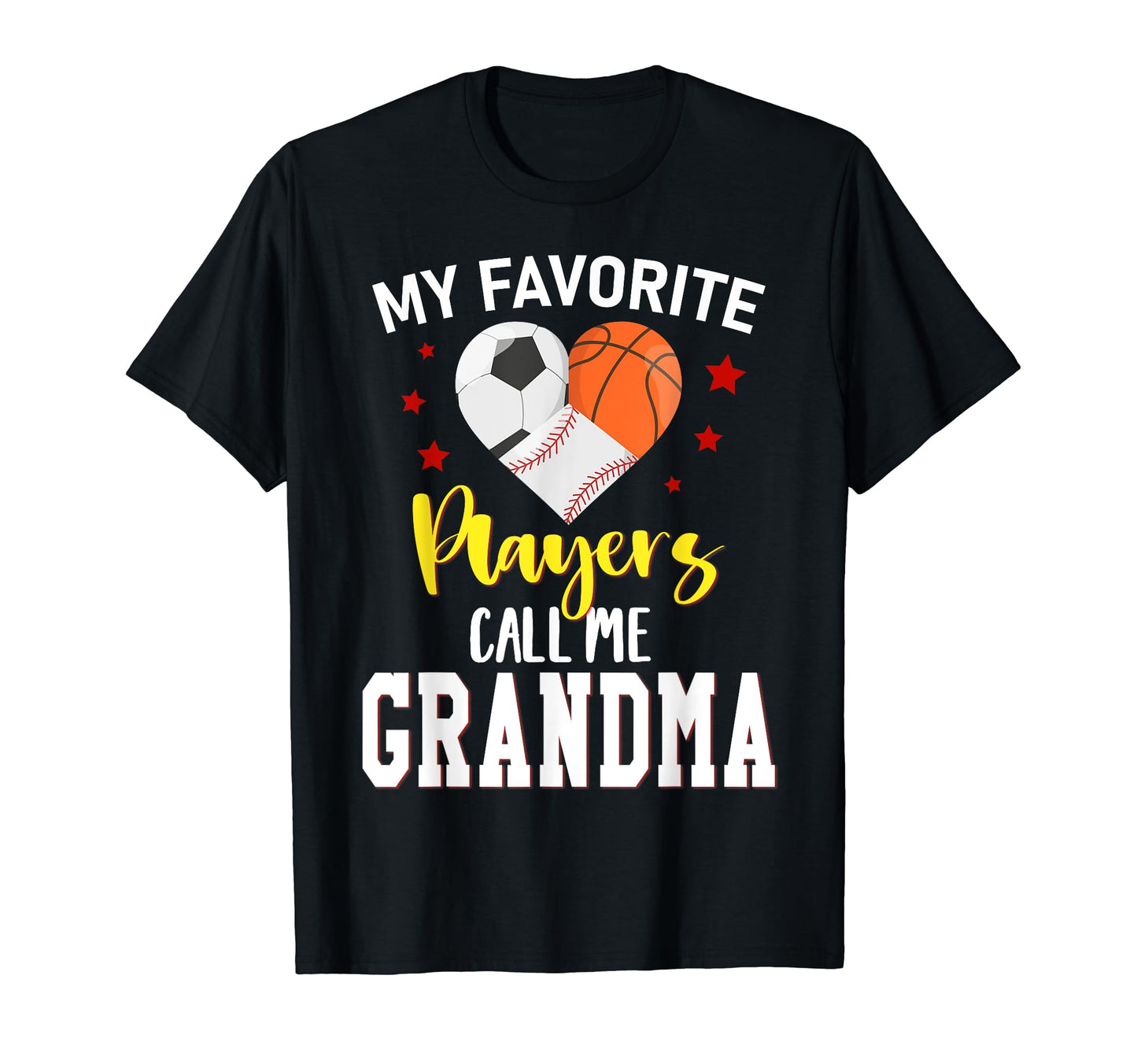My Favorite Players Baseball Basketball T-Shirt - Graphic Print for Adults - T-Shirt, Sweatshirt, Hoodie