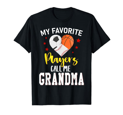 My Favorite Players Baseball Basketball T-Shirt - Graphic Print for Adults - T-Shirt, Sweatshirt, Hoodie