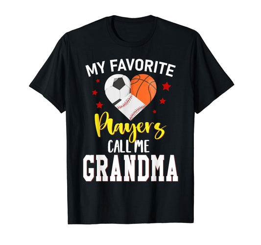 My Favorite Players Baseball Basketball T-Shirt - Graphic Print for Adults - T-Shirt, Sweatshirt, Hoodie