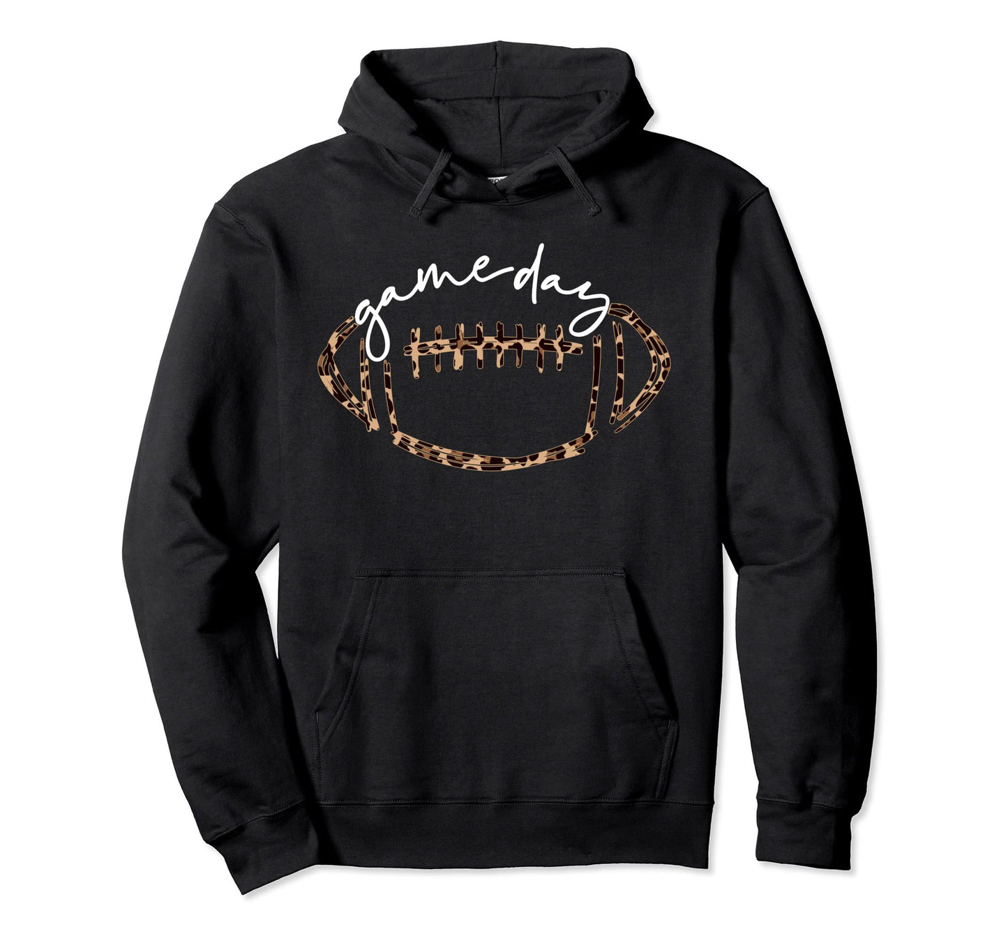 Game Day Football Football Life Leopard Hoodie - Fun Novelty Design Unisex - T-Shirt, Sweatshirt, Hoodie
