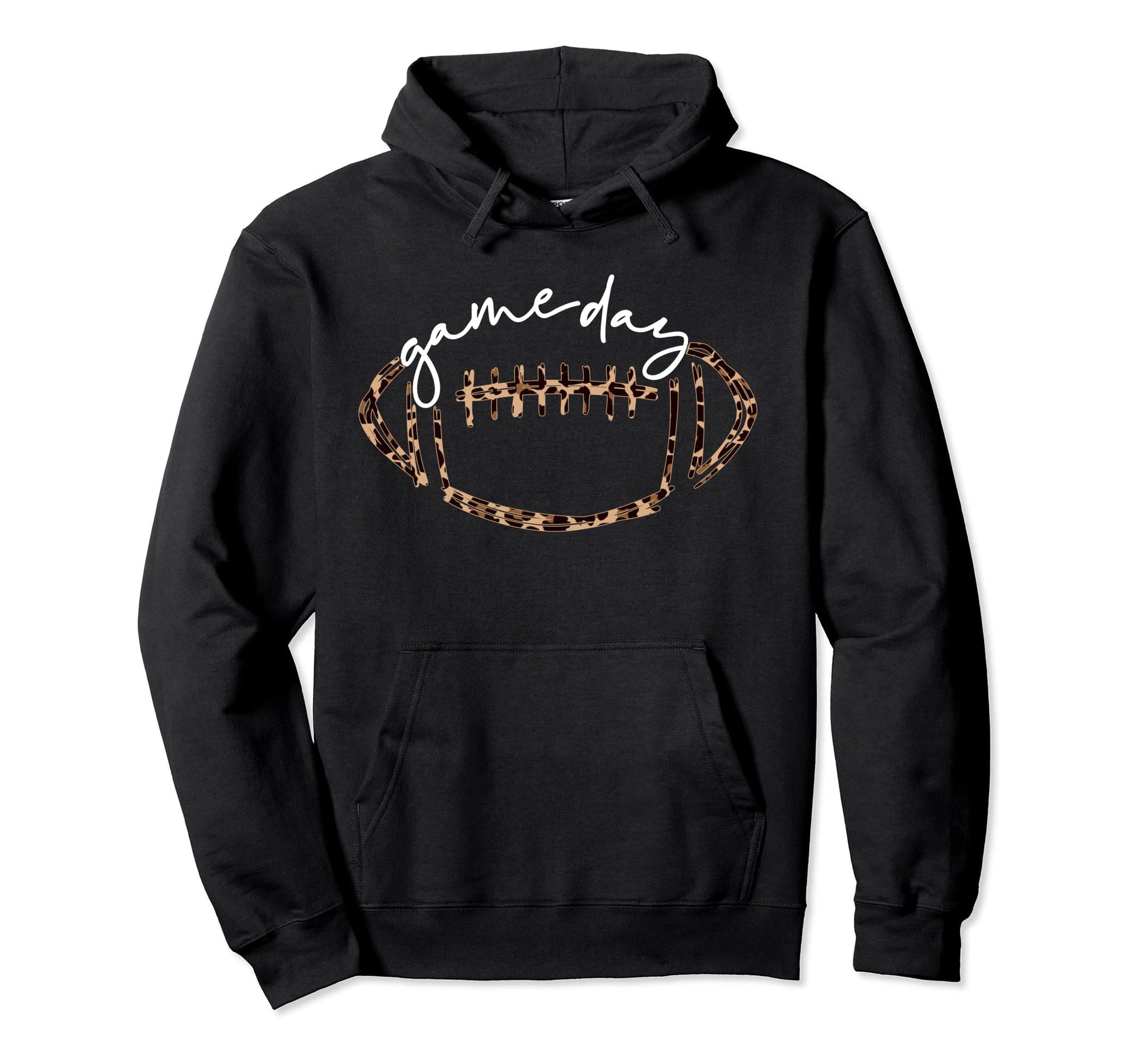 Game Day Football Football Life Leopard Hoodie - Fun Novelty Design Unisex - T-Shirt, Sweatshirt, Hoodie