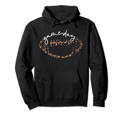 Game Day Football Football Life Leopard Hoodie - Fun Novelty Design Unisex - T-Shirt, Sweatshirt, Hoodie