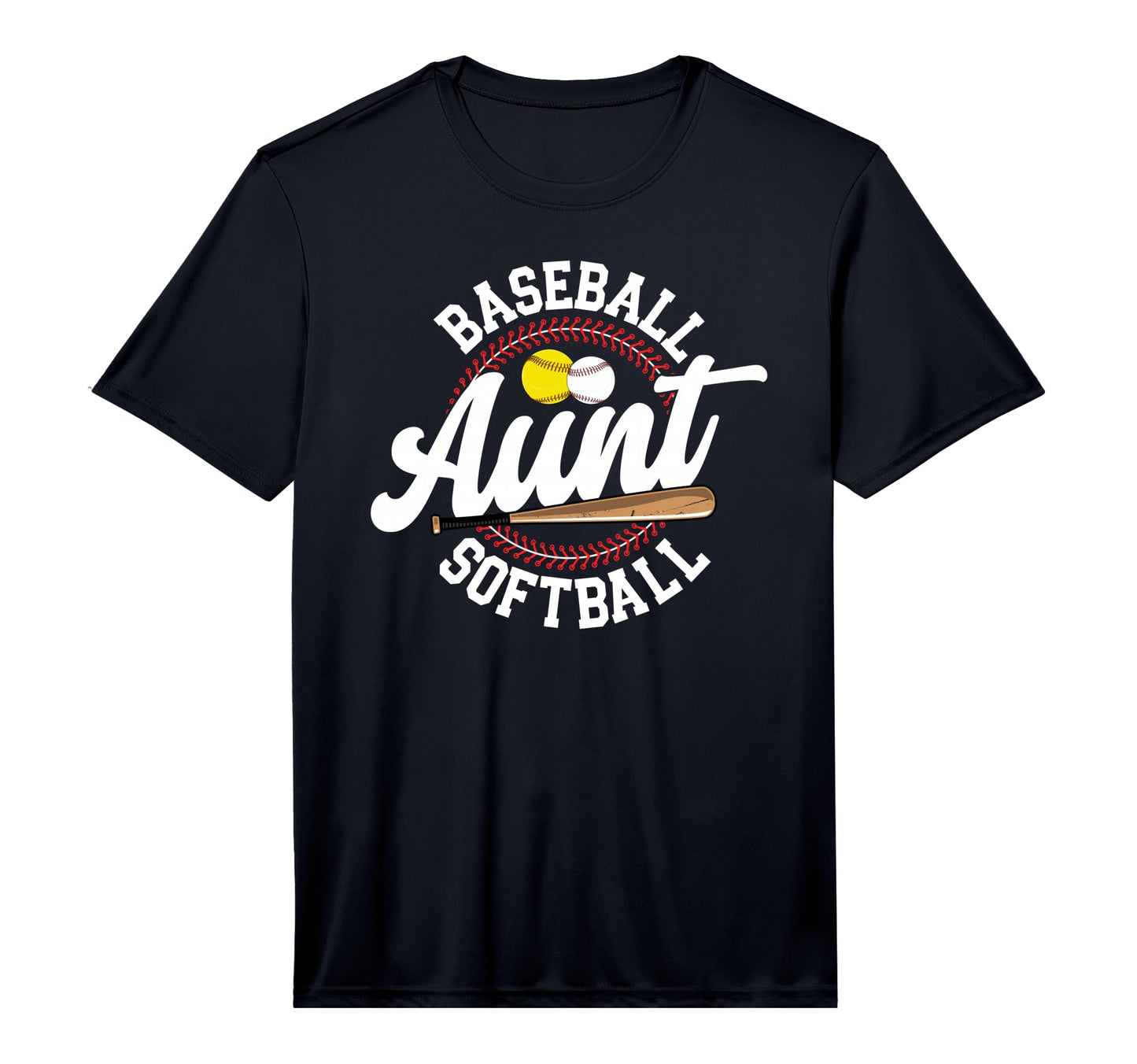 Mens Baseball Softball Aunt Softball T-Shirt - Aesthetic Graphic Men Women - T-Shirt, Sweatshirt, Hoodie