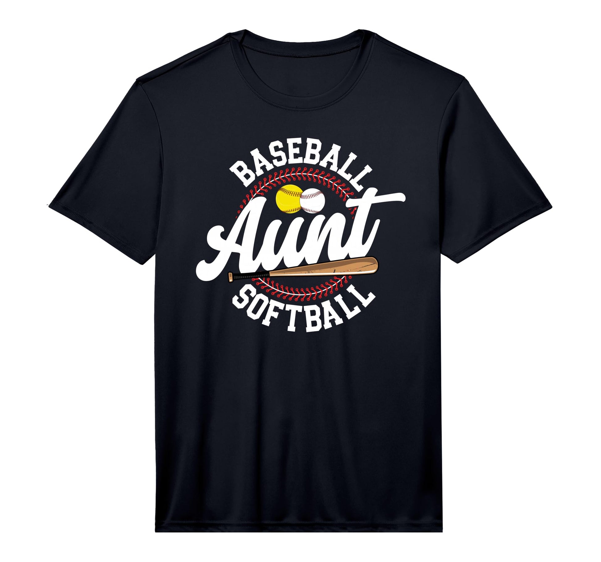 Mens Baseball Softball Aunt Softball T-Shirt - Aesthetic Graphic Men Women - T-Shirt, Sweatshirt, Hoodie