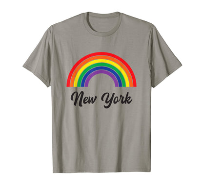 New York Pride Lgbt Rainbow New York T-Shirt - Custom Art Print for Adults - T-Shirt, Sweatshirt, Hoodie