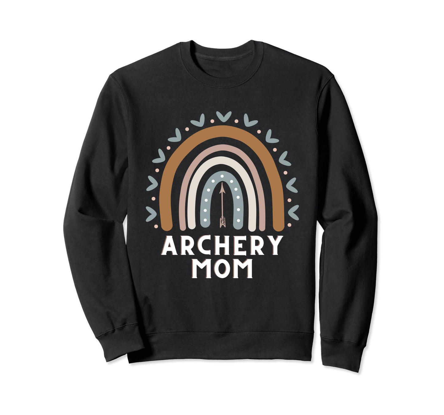Archery Mom Archer Boho Rainbow Bow Sweatshirt - Streetwear Style Unisex - T-Shirt, Sweatshirt, Hoodie