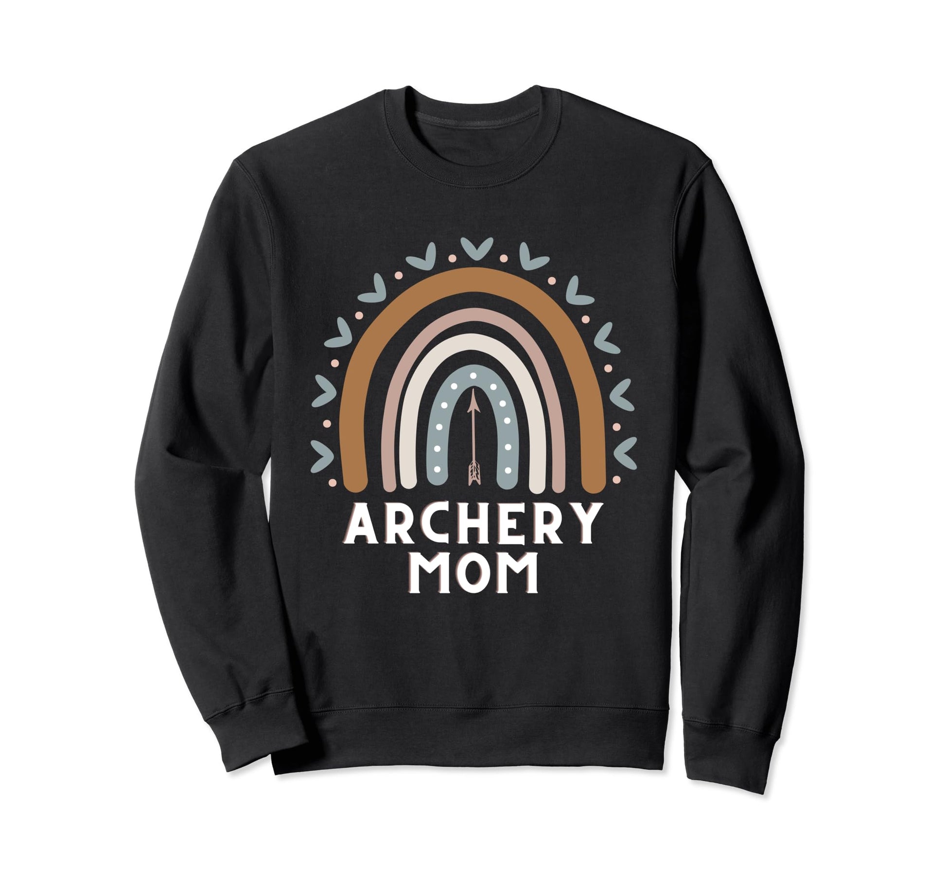 Archery Mom Archer Boho Rainbow Bow Sweatshirt - Streetwear Style Unisex - T-Shirt, Sweatshirt, Hoodie