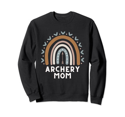 Archery Mom Archer Boho Rainbow Bow Sweatshirt - Streetwear Style Unisex - T-Shirt, Sweatshirt, Hoodie