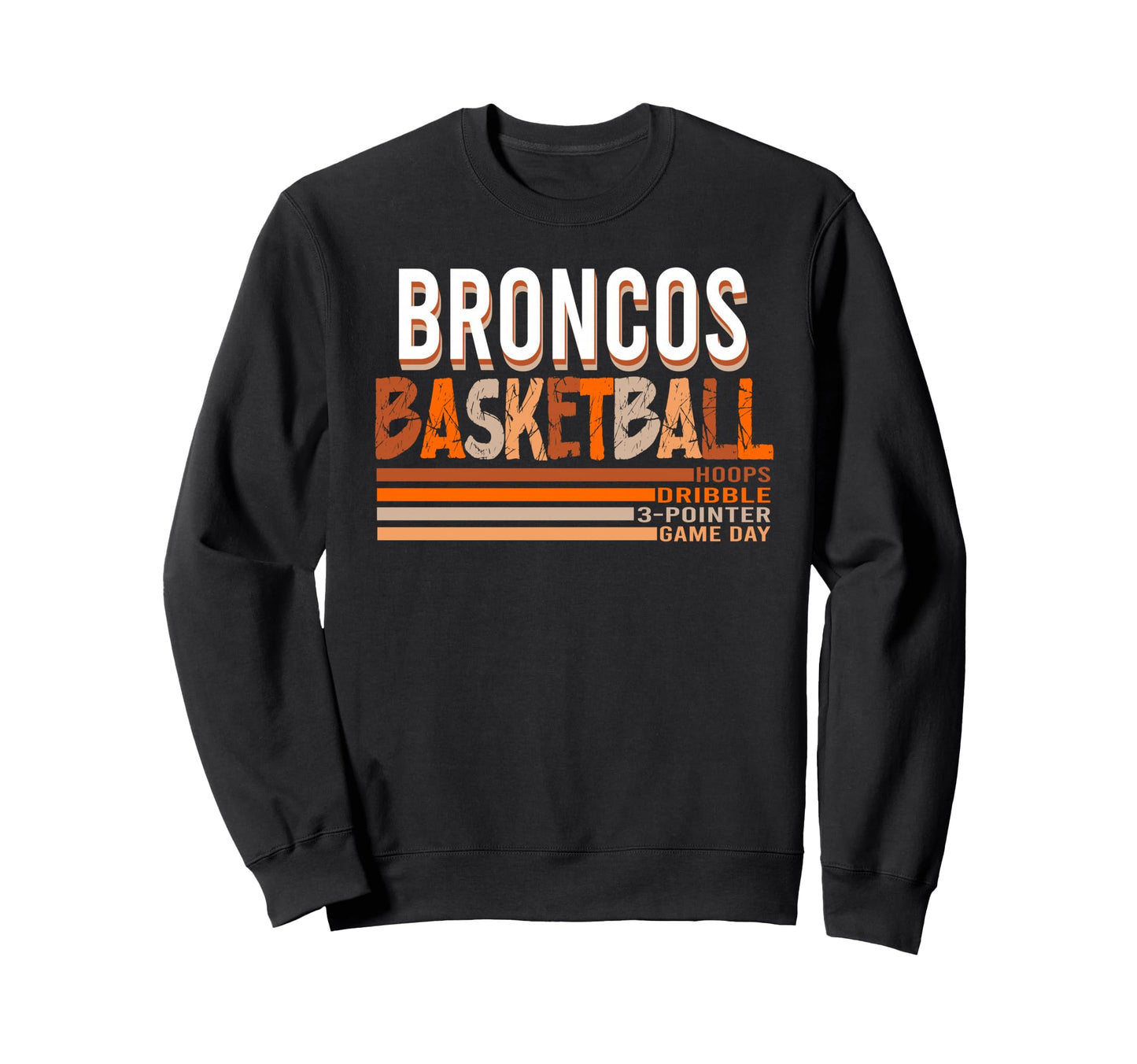Broncos Basketball Mom Game Day Sweatshirt - Custom Art Print for Adults - T-Shirt, Sweatshirt, Hoodie