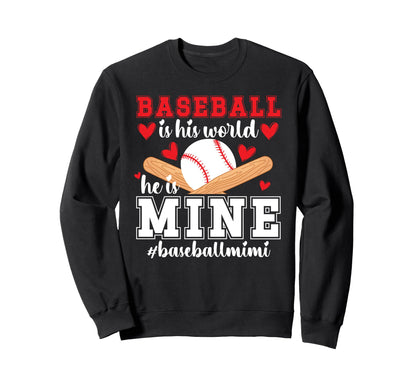 Baseball Mimi Grandma Proud Baseball Sweatshirt - Trendy Graphic Unisex - T-Shirt, Sweatshirt, Hoodie
