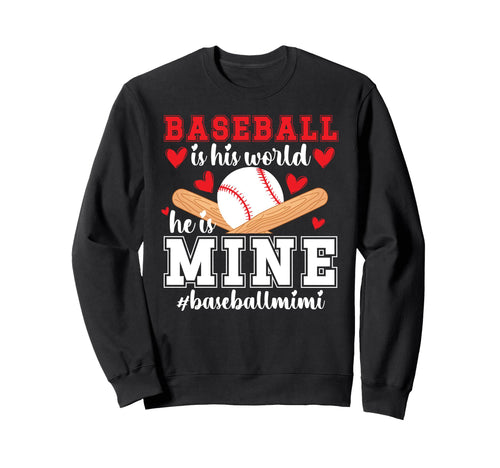 Baseball Mimi Grandma Proud Baseball Sweatshirt - Trendy Graphic Unisex - T-Shirt, Sweatshirt, Hoodie